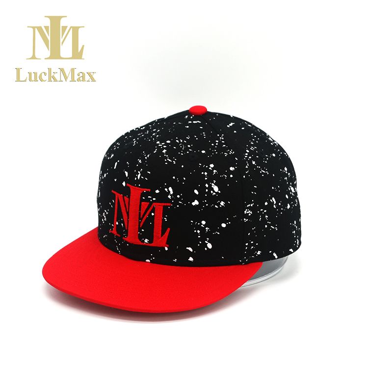 Hat Snapback Cap Ink-jet effect printing 3D Embroidery logo Unisex Fabric Adults custom flat brim cap Sports Type cappello 