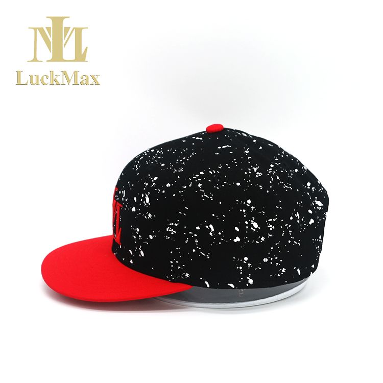 Hat Snapback Cap Ink-jet effect printing 3D Embroidery logo Unisex Fabric Adults custom flat brim cap Sports Type cappello 