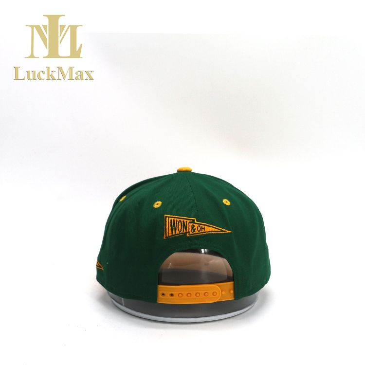 OEM logo Vintage Hiphop OG style Snapback Adjustable Skull hat Custom letter Green Outdoor sport Classic Embroidered Cotton