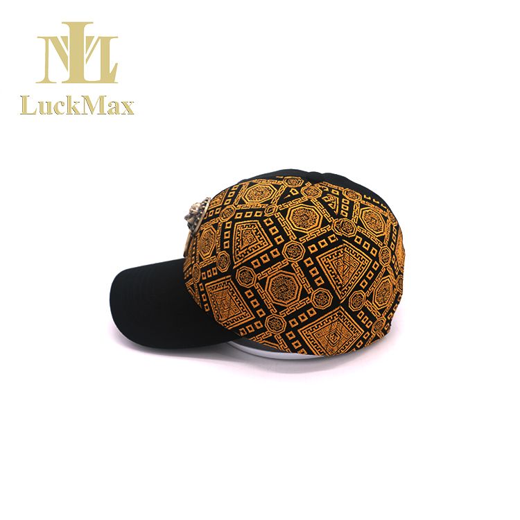 Baseball Cap With Traditional Chinese metal lion decoration Embroidery of ancient Chinese patterns 6 Panel hat Sports Type