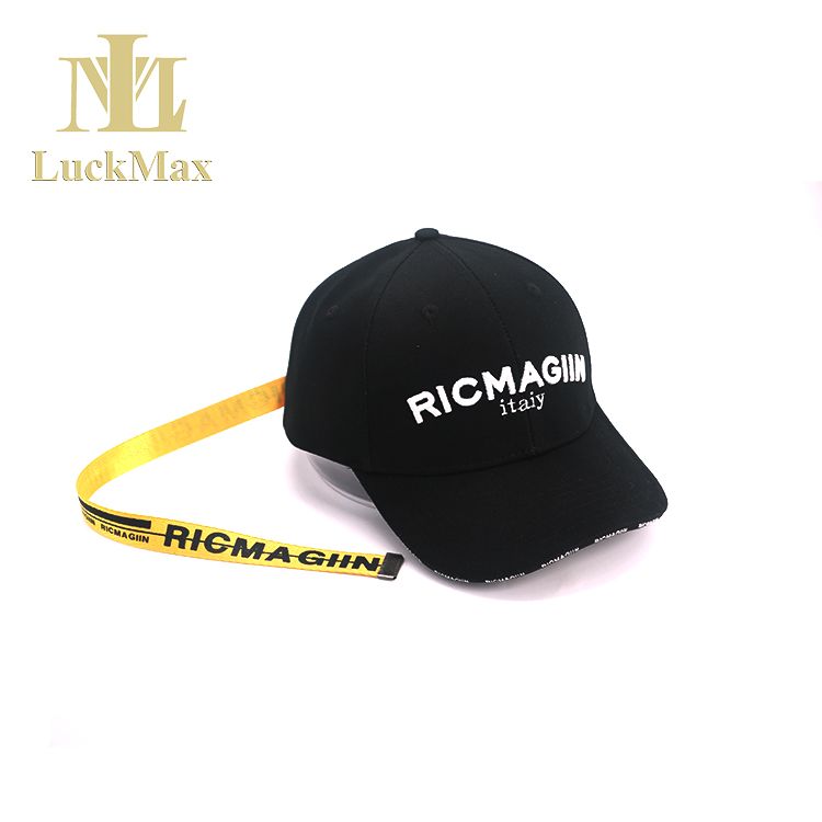 2021 Hot Sale Baseball Hat Long Strap Cap With printing logo Sandwich line Custom Embroidery logo Korean style Apparel Sun