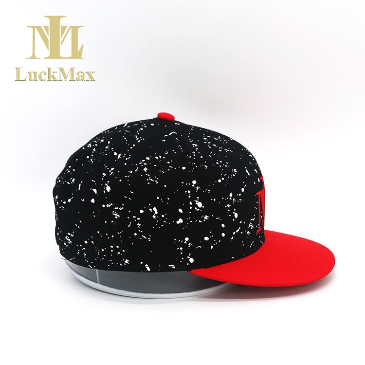 Hat Snapback Cap Ink-jet effect printing 3D Embroidery logo Unisex Fabric Adults custom flat brim cap Sports Type cappello