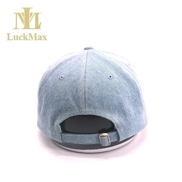 Baseball Cap Flat Brim 6 -panel Denim Snapback Hat Embroidered Logo Camo Custom Your Own 3D Black Plain Embroidery Pcs