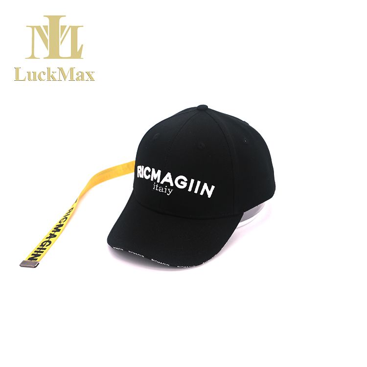 2021 Hot Sale Baseball Hat Long Strap Cap With printing logo Sandwich line Custom Embroidery logo Korean style Apparel Sun