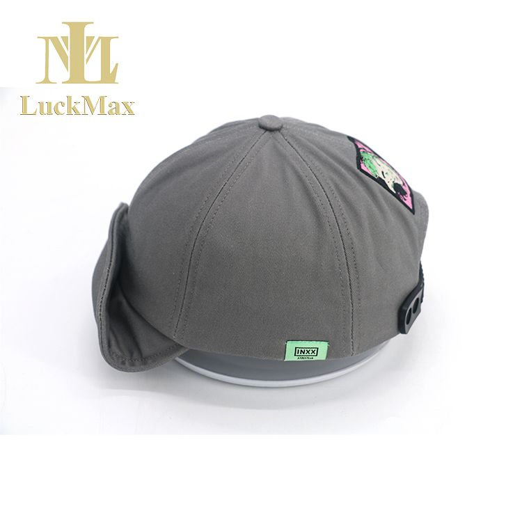 Wholesale Outdoor Fashion Baseball Cap with Flippable Brim Gorra Custom Text Underneath Rear DIY Logo Special Plastic Closure