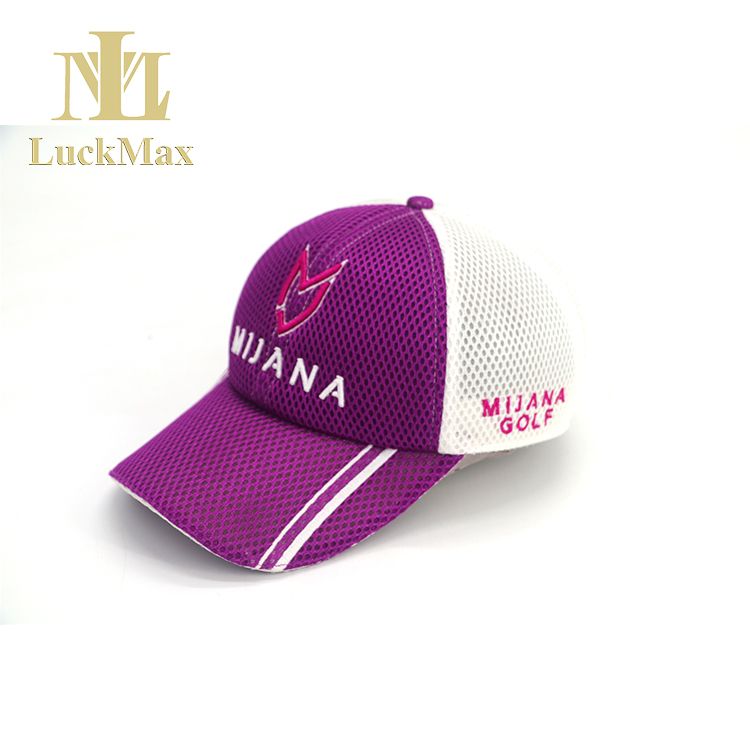 Women Summer Adjustable Purple Breathable fabric baseball caps Running Cycling Shipping Tennis Golf Sports Hat