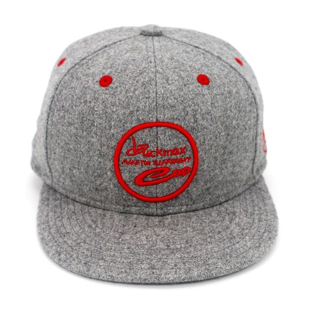 High quality Custom Unisex adjustable 6-panel wool snapback cap with 3D embroidery